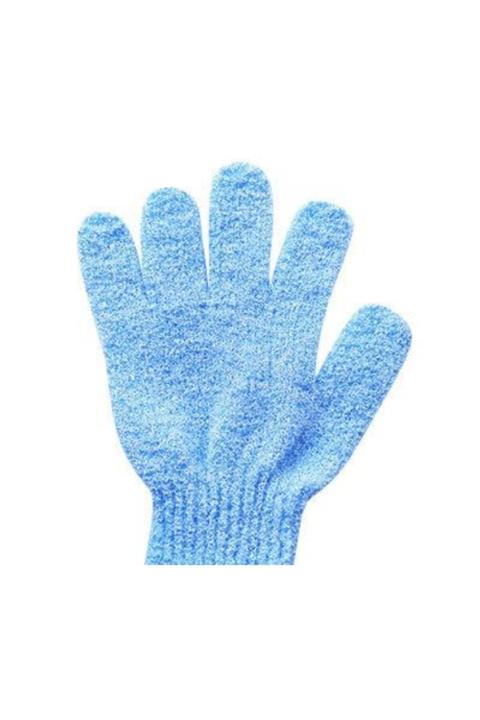 HG BUTİK Mavi Parmaklı Banyo Vücut Peeling Eldiveni