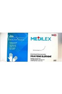 Reflex Medilex Pudrasız Mavi Muayene Eldiven 100'lü -s Beden