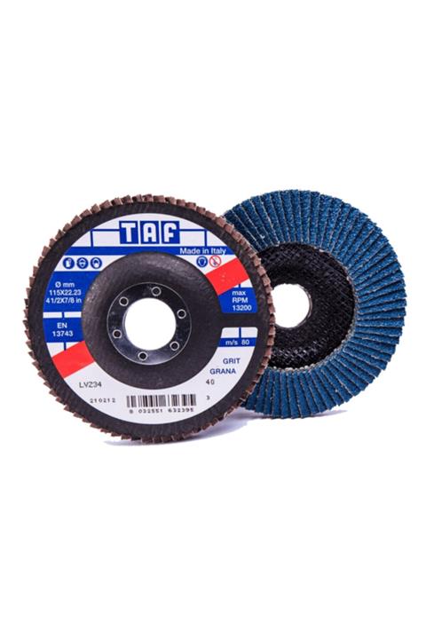 Taf Zirkonyum Oksit Düz Flap Disk 180 X 22 Mm 80 Kum 20'li Paket Endüstriyel Seri