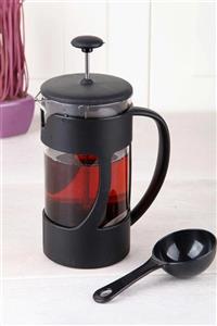 LaGabya Ölçü Kaşıklı Cam French Press Filtre Kahve Ve Bitki Çayı Demliği 350 Ml