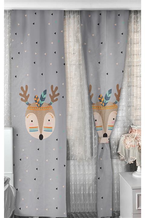 Bebişim Halı Iskandinav Bi75 140x275 Çocuk Odası Fon Perde