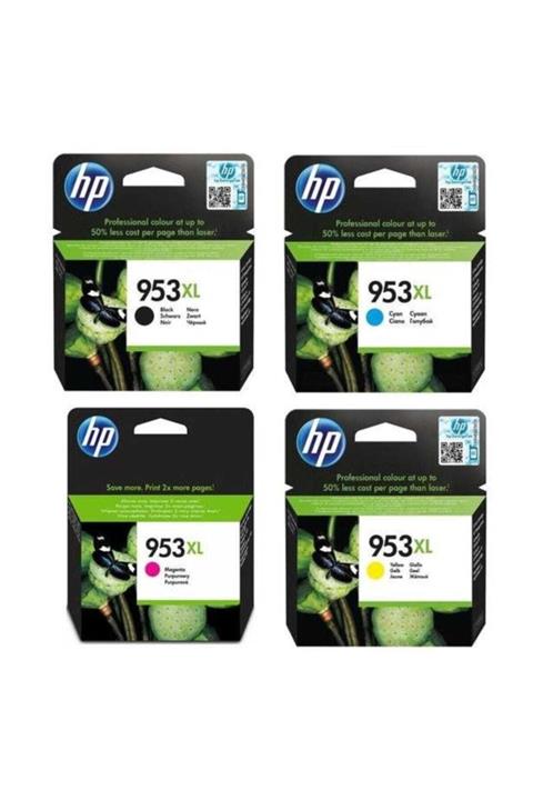 HP 953xl Orjinal Kartuş 4lü Set F6u17ae F6u16ae F6u18ae