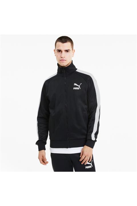 Puma Iconic T7 Track Erkek Siyah Fermuarlı Sweat 59763301