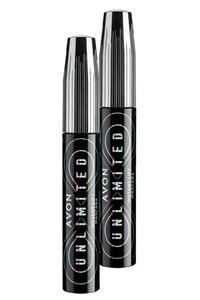 AVON Unlimited Kirpiklere Kalkık Görünüm Veren Maskara 10 Ml. Blackest Black Ikili Set