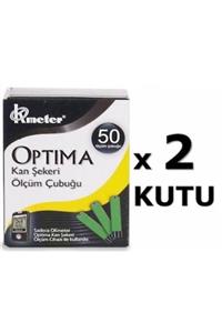 Optima Kan Şekeri Ölçüm Çubuğu Strip 2 Kutu X 50 Adet