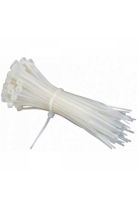 ZENİTH Plastik Cırt Kelepçe 8,0x380 Beyaz 100 Adet(PAKET)