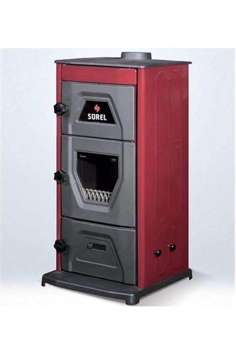 Sürel Dörtköşe Şömine Soba Bordo