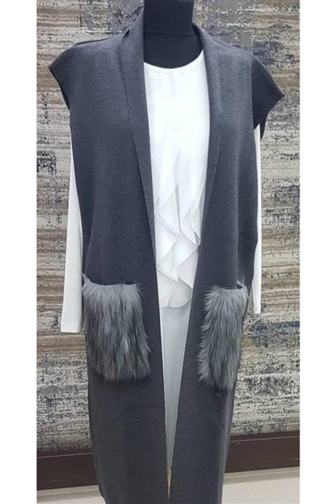 First Bayan Triko Tesettür Yelek