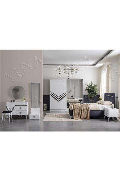 Çiftci Ticaret Homeset Çamlıca Beyaz Mdf Sürgülü Yatak Odası Takımı