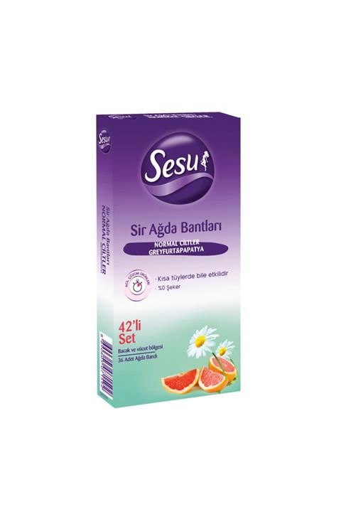 Sesu Sir Ağda Bandı Normal Ciltler Greyfurt Ve Papatya 42 Adet