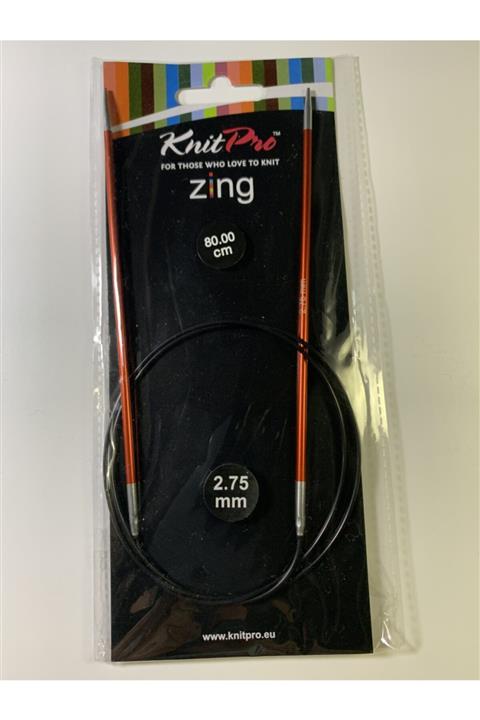 KnitPro Zing 80 cm Misinalı Şiş 2.75 mm