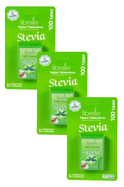 ebitkisel Fibrelle Stevia Tablet Tatlandırıcı 100 Tablet X 3 Adet