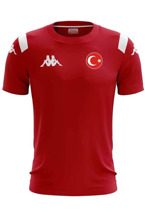 Kappa Milli Takım Forma Erkek Forma Türkiye Tişört 1-304J7WO-250KIRMIZI