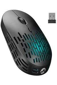 Everest Sm-w73 Rainbow Aydınlatmalı Bt+kablosuz 1600 Dpı Süper Sessiz Mouse