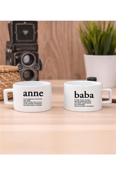 Hediye Kuşağım Anne&baba Baskılı Çay Fincanı -