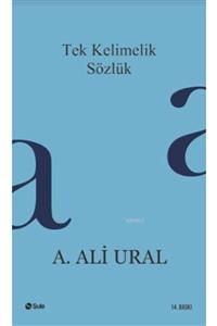 Şule Yayınları Tek Kelimelik Sözlük