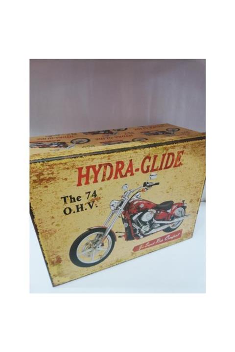 ASVASHOP 10lu Kutu Motor Desenli Dikdörtgen Dekoratif Hediyelik