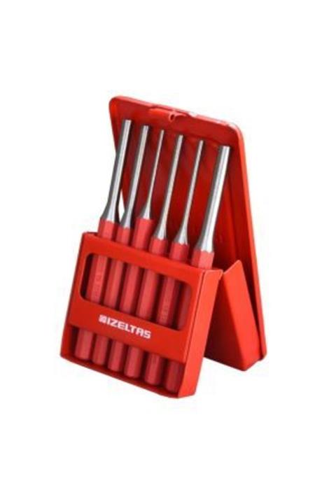 İzeltaş Düz Pim Zımba Takımı 6 Parça