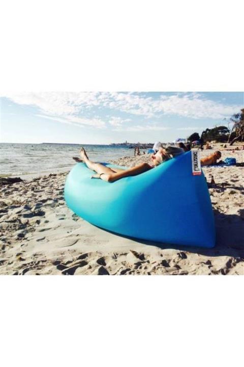 eryatex Katlanır Plaj Şezlong Şişme Şezlong Kamp Bahçe Koltuğu Şişme Yatak