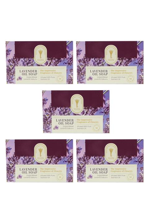 Gallipoli Lavender Doğal Bitkisel Lavanta Sabunu 100 gr 5 Adet