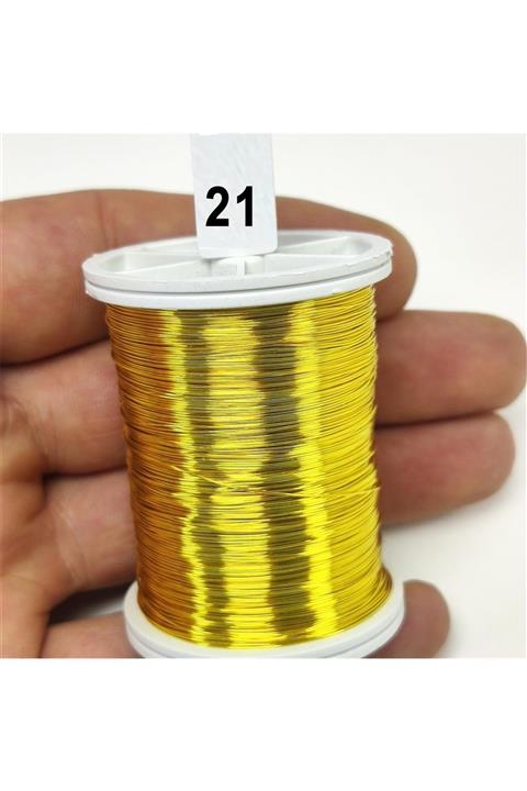 Hobizubi Janjan Sarı Filografi Teli 30 No - 100gr - 21