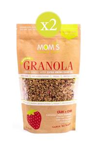 Mom's Natural Foods 2'li Çilek - Chia Granola 360 gr