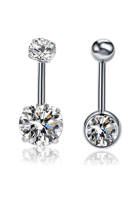 AyçaSilver Cerrahi Çelik Göbek Piercing 2 Farklı Model