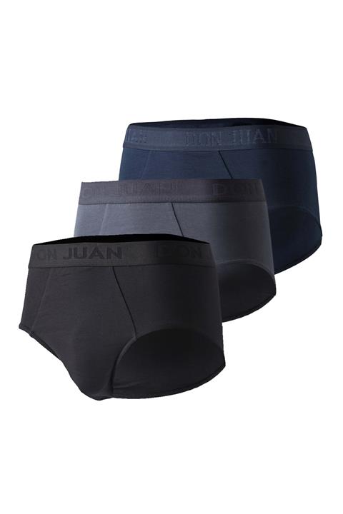 josejuan 3'lü Erkek Külot Bel Yazılı Lastik Koton Likralı