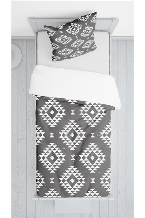 milroma Geometrik Desen Kadife Dekoratif Örtü 6