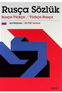 Alfa Yayınları Rusça Sözlük & Rusça-türkçe / Türkçe-rusça 40.000 Kelime