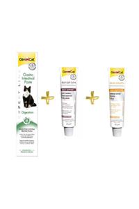 Gimcat Gastro Sindirim Paste 50gr + Anti-hairball Malt 20gr + Multivitamin Paste 20gr