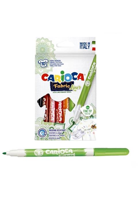 CARIOCA Keçeli Kumaş Boyama Kalemi Seti 10'lu