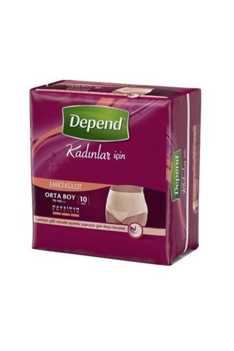 Depend Emici Külot Kadın Orta 10'lu