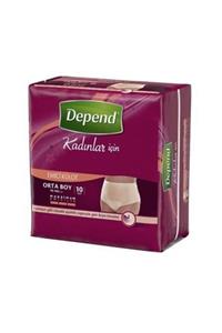 Depend Emici Külot Kadın Orta 10'lu