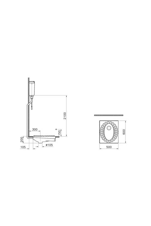 VitrA Arkitekt Helataşı Wc Taşı 60x50 Cm 5952l003-0054
