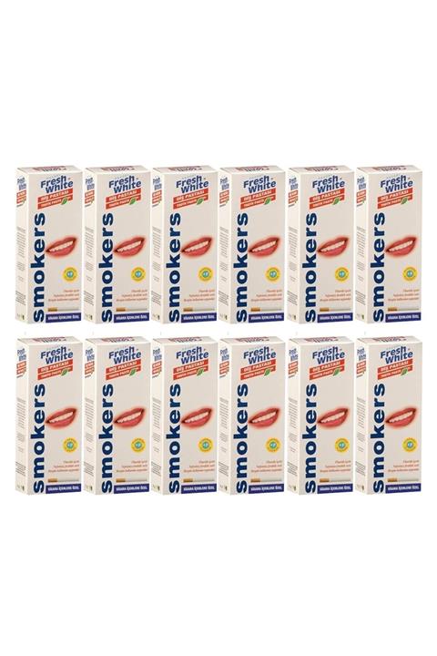 Fresh White Smokers Diş Pastası 90 gr 12'li Paket
