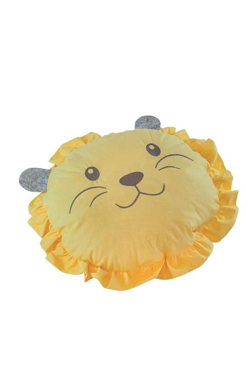 Bibaby Aslan Figürlü Kız Erkek Bebek Dekoratif Yastık Sarı