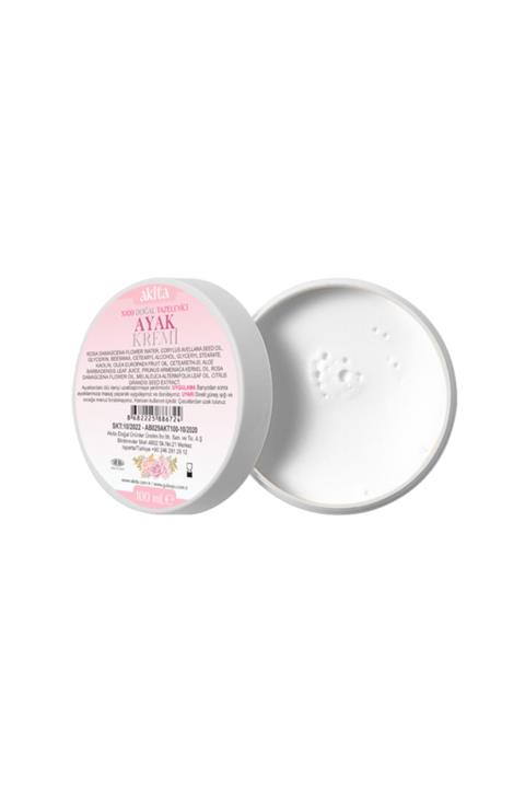 Akita Doğal Tazeliyici Ayak Kremi Gül 100 ml