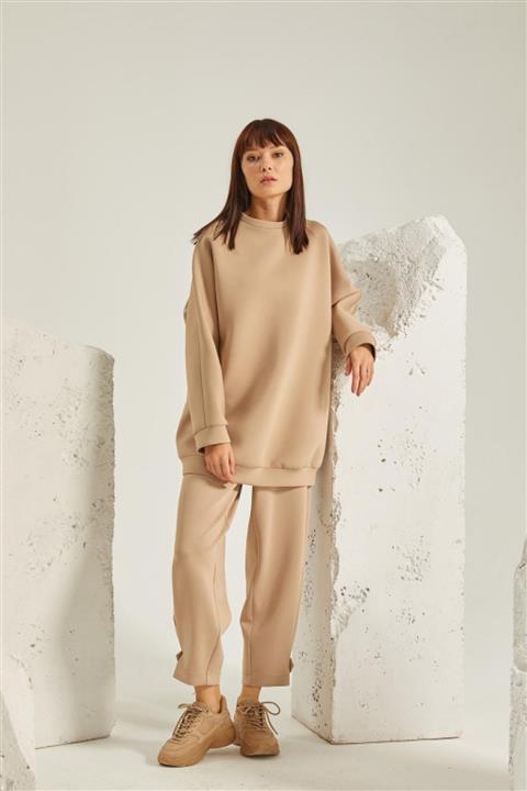 TERZİ DÜKKANI Scuba Puf Sweat Vizon