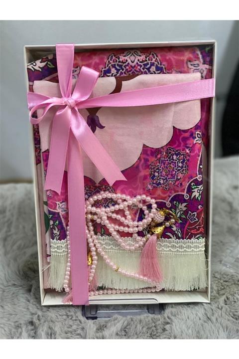 çeyizlik setim Anneli Kızlı Seccade Seti 1 Adet Çocuk 1 Adet Büyük Seccade