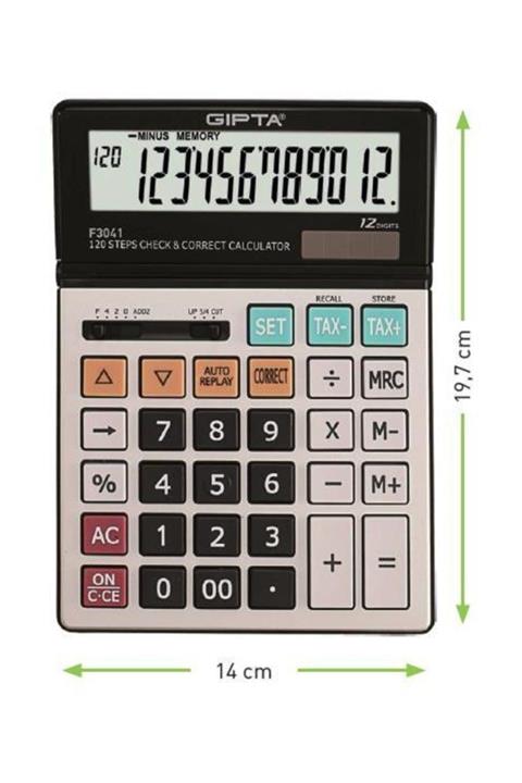 Gıpta Hesap Makinası Masa Üstü 12 Hane