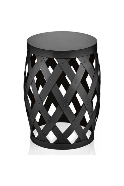 The Mia Tabure & Yan Sehpa Siyah 50 x 35 Cm