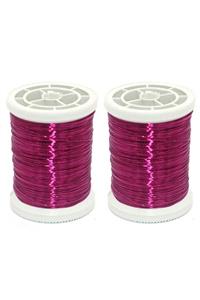 TUĞRA TABLO Bakır Tel ( 2 Adet ) No:36 Fuşya 200gr. 300 Mt