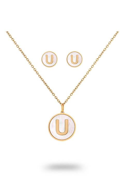 TOPSHOP Time Kadın Çelik Kolye Küpe Set Tsj40051-151-ug