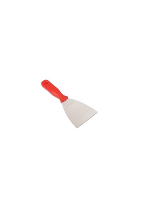 ALAR Paslanmaz Çelik 3 'no Kırmızı Saplı Spatula Tatlı Pasta Spatulası 1 Mm 25cm Ağız Çapı 10cm 3
