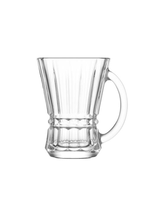 NO NAME 6lı Venüs Kulplu Cam Kahvaltı Fincanı