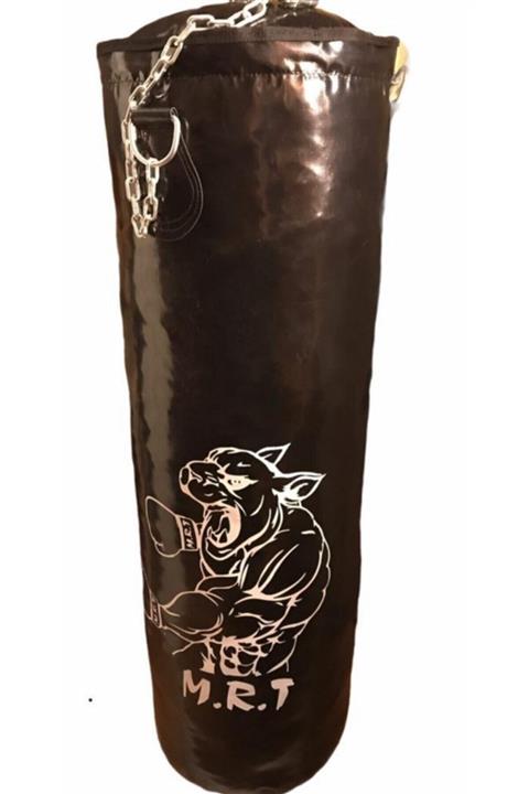 Evpark Boks Kum Torbası Dolu 70 Cm X 25 Cm Çap 75 Cm Zincirli Askı Aparatlı Çok Satan Boks Torbası Siyah