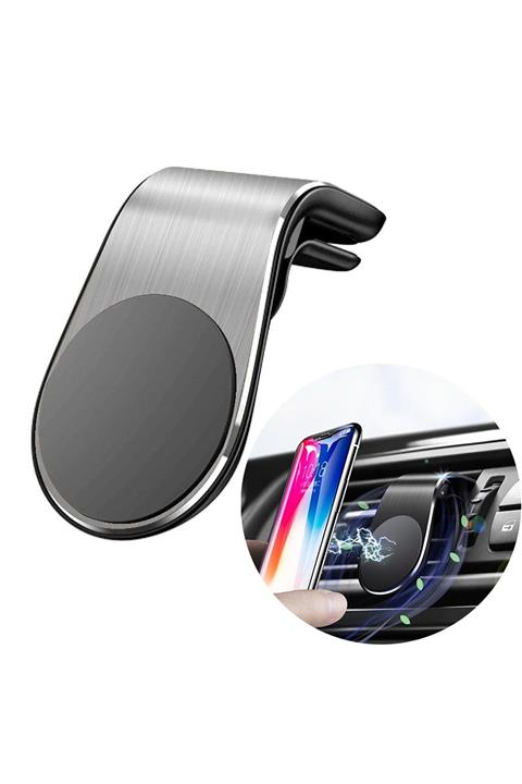 Streak Araç Içi Telefon Tutucu Havalandırma Manyetik Mıknatıslı L-type - Siyah
