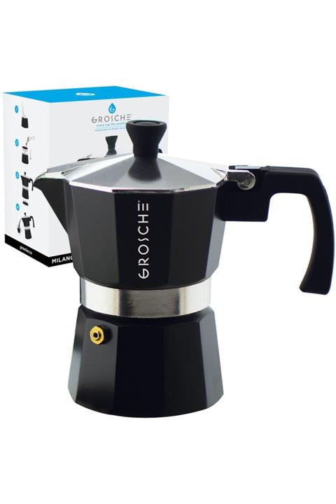 Grosche Milano Moka Pot Siyah 3 Cup 150 ml