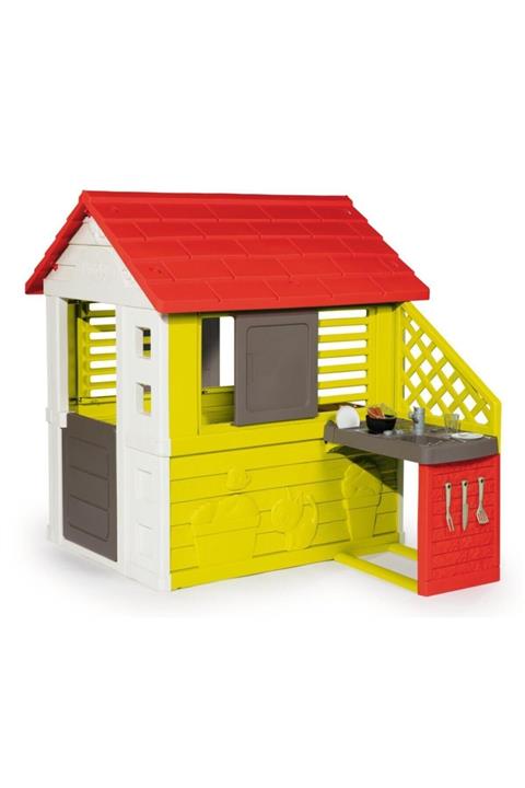 Smoby Mutfaklı Doğa Oyun Evi (17 Aksesuar) 810713